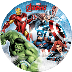 Talerzyki AVENGERS Marvel Urodziny 23cm 8szt.