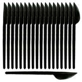 Noże wielokrotnego użytku ECONOMY czarne 100szt.