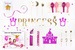 Zestaw dekoracji party - Princess, 1 opk.