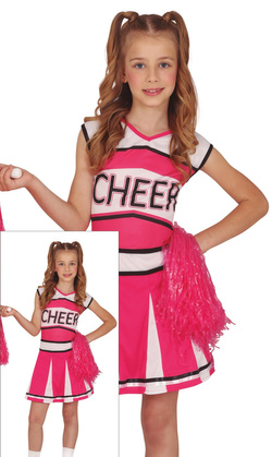 Kostium Strój Różowa CHEERLEADERKA 5-6 lat