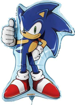 Balon Foliowy SONIC Gra Urodziny Party 63x77cm