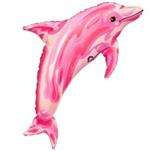 Balon foliowy 24" SHP - "Jewel Pink Dolphin"