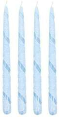 Świeca Emilia Vulkan Wstęga Met. Błękit, 4 szt.