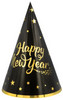 Czapeczki ze złotym napisem Happy New Year 6szt