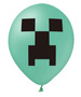 Zestaw balonów Zielone Minecraft 12 cali, 12 szt.