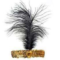 Złoty zestaw Damski Lata 20: opaska, cygaretka