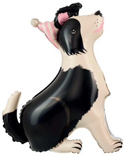 Balon foliowy Stojący Pies Border Collie 76x92cm