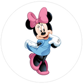 Opłatek tortowy 14 cm, Myszka Minnie 1 szt.