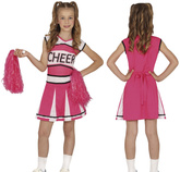 Kostium Strój Różowa CHEERLEADERKA 5-6 lat