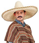 Słomkowy Kapelusz Meksykański Sombrero 65cm