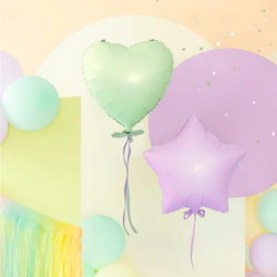 Balon Foliowy GWIAZDKA Fioletowy LILIOWY 45cm