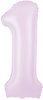 Balon Foliowy Cyfra 1 FIOLETOWY Liliowy Mat 100cm