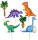 Toppery Pikery DINOZAURY Dino Urodziny, 6szt.