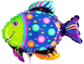 Balon Foliowy Kolorowa RYBKA Ryba 27x21cm