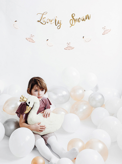 Balony St. 12cm (5") Metallic Srebrne, 25szt.