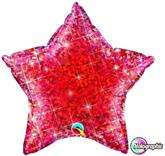 Balon foliowy 20" QL STR "Gwiazda holo czerwona"