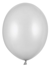 Balony St. 12cm (5") Metallic Srebrne, 100szt.
