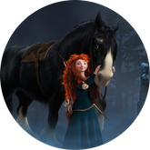 Opłatek tortowy 29 cm, Merida Waleczna 1 szt.