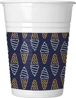 Kubeczki Plastikowe Neon, 200ml, 8 szt.