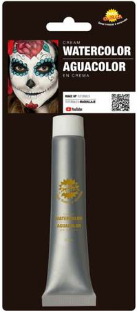 Farba Farbka Wodna Malowania Twarzy Makeup SREBRNA