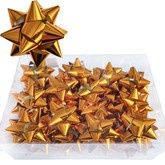 Rozety przyklejane 8 cm, złote 36 szt. 1 op.