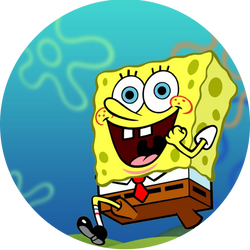 Opłatek tortowy 14 cm, SpongeBob 1 szt.