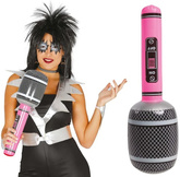 Dmuchany Mega MIKROFON Gwiazdy Disco Lata 80 50cm