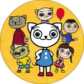 Opłatek tortowy 20 cm, Kotka Kici Kici 1 szt.