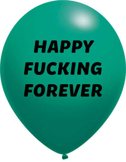 Balony pastelowe Happy Fucking 14 cali, 1 szt.