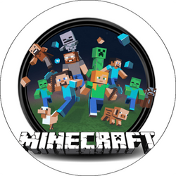 Opłatek tortowy 29 cm, Minecraft 1 szt.