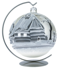 Stojak do bombek 200 mm, srebrny 1 szt.