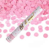 Tuba Konfetti Strzelająca Różowa Ślub Wesele 40cm