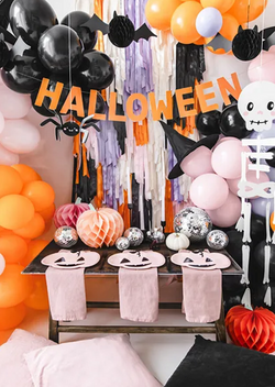 Baner Halloween, 2,5 m, pomarańczowy