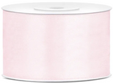 Tasiemka satynowa, j.pudrowy róż, 38mm/25m