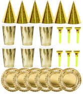 Zestaw: Kubeczki Talerzyki Czapeczki Złoty