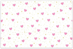 Obrus Foliowy MAŁA KSIĘŻNICZKA Serca 120x180cm