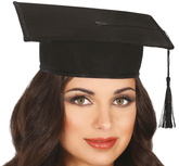 Czarna CZAPKA ABSOLWENTA Biret Ucznia