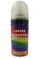 Lakier brokatowy do włosów- spray, złoty, 1szt.