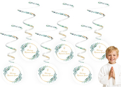 Świderki dekoracyjne Komunia KOŁO 6szt.