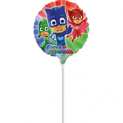 Balon foliowy na patyk PJ Masks, 23 cm, 1 szt.