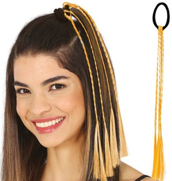 WAROCZYKI Pasemka do Włosów POMARAŃCZOWE 35cm 3szt