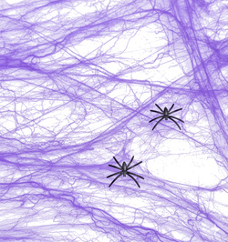 Pajęczyna na Halloween, fiolet 60g, 1 op.