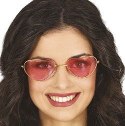 Okulary Damskie SERCA Serduszka Czerwone Strój