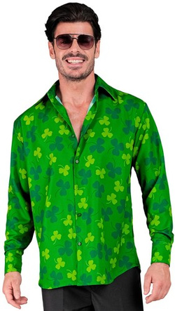 Koszula z Długim Rękawem Zielona Koniczyna, L/XL