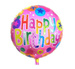 Balon foliowy 14" - Happy Birthday (gwiazdki)