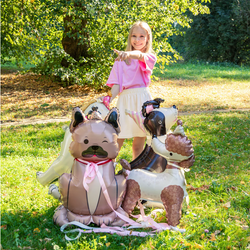 Balon Foliowy Stojący Pies Buldog 60x98cm