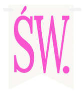 Flagietka, Litera ŚW., Różowa, 1 szt.