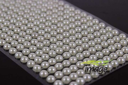 Perełki przyklejane do dekoracji 6mm, 1 op.