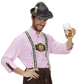KAPELUSZ Filcowy Bawarski SZARY Piwem OKTOBERFEST