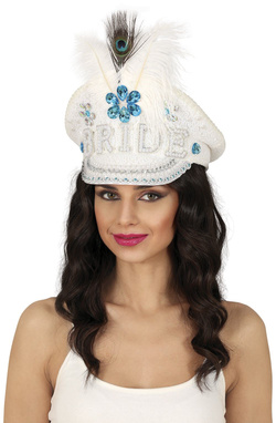 Czapka Oficerska Diamentami Kryształki BRIDE 